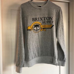 Brixton grey sweatshirt Medium